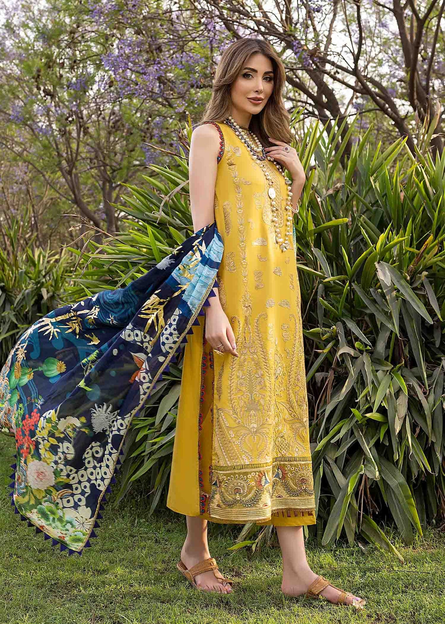 Pakistani Yellow And Black Dress Buy Original Black Pakistani Lawn