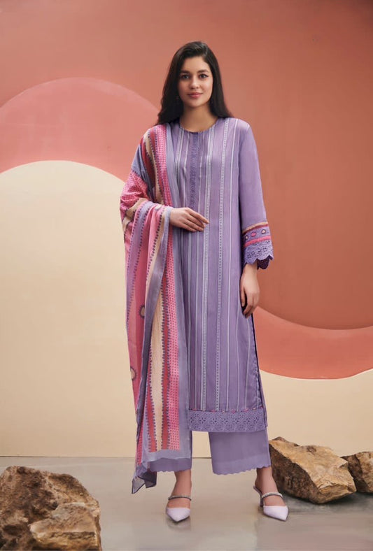 Sudriti Sahiba Cambric Cotton Unstitched Suits Material with Embroidery