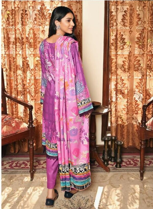 Mirha Printed Unstitched Lawn Pakistani Suits with Embroidery