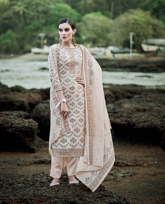 Sargam Unstitched Cotton Suit Dress Materials for Women