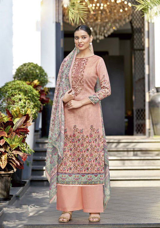 Alok Unstitched Cotton Suits Material With Dupatta - Stilento