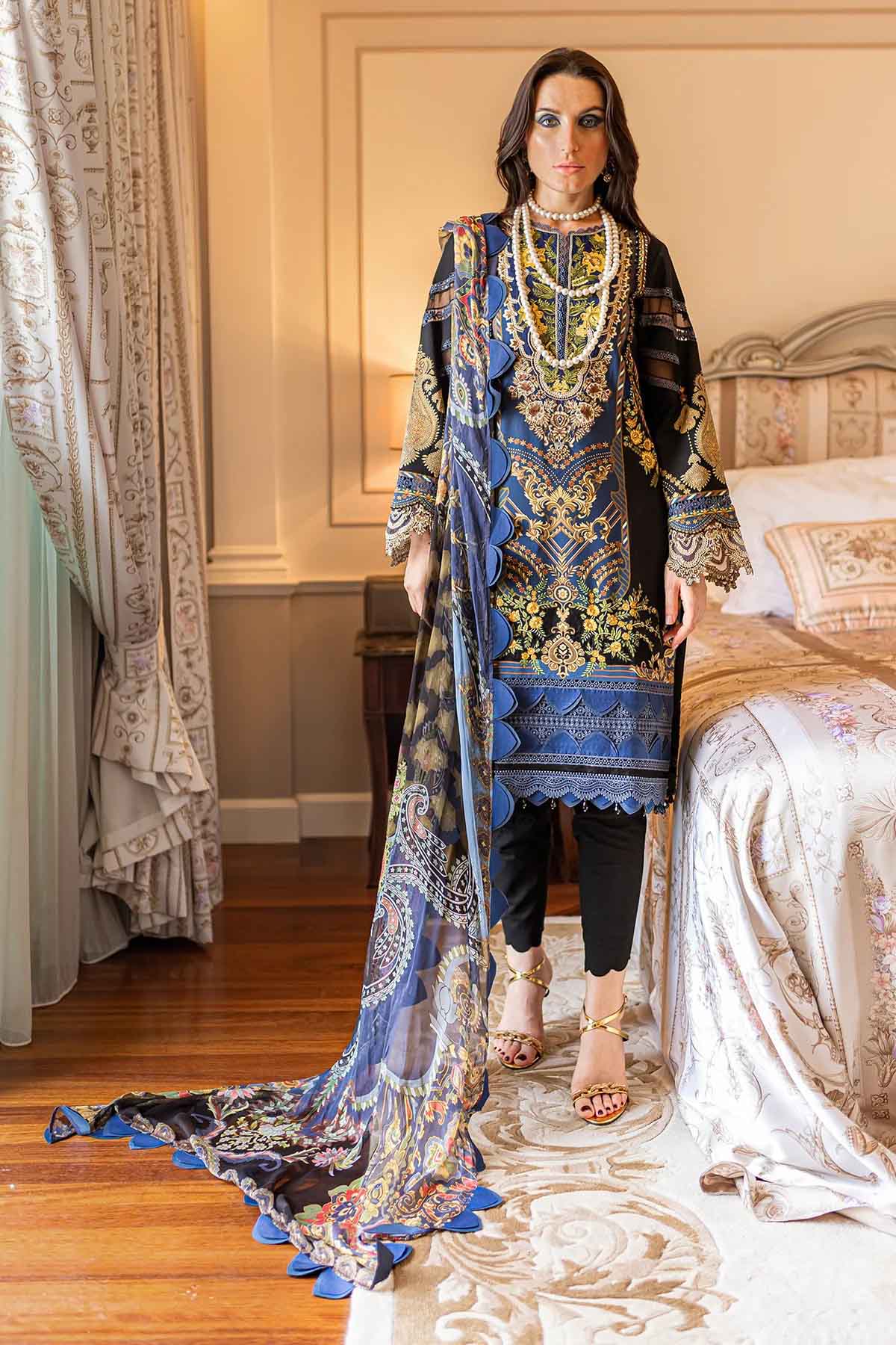 Jade Bliss Pakistani Suit Lawn Collection 2023 BL20056A