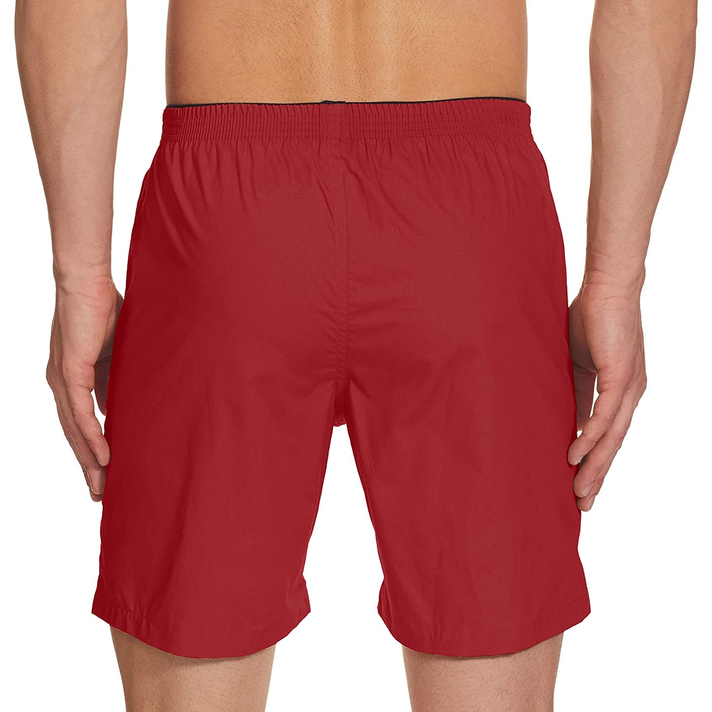 US Polo Red Cotton Boxer Shorts for Men - Stilento