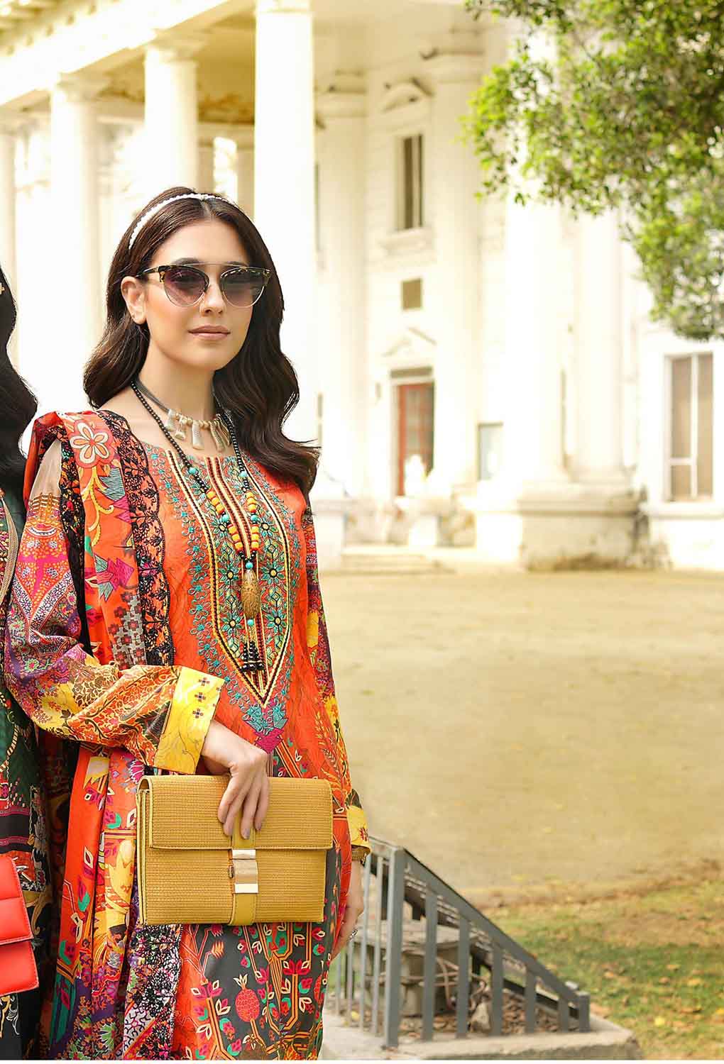 Ramsha By Zesh Unstitched Embroidered Lawn Pakistani Suit