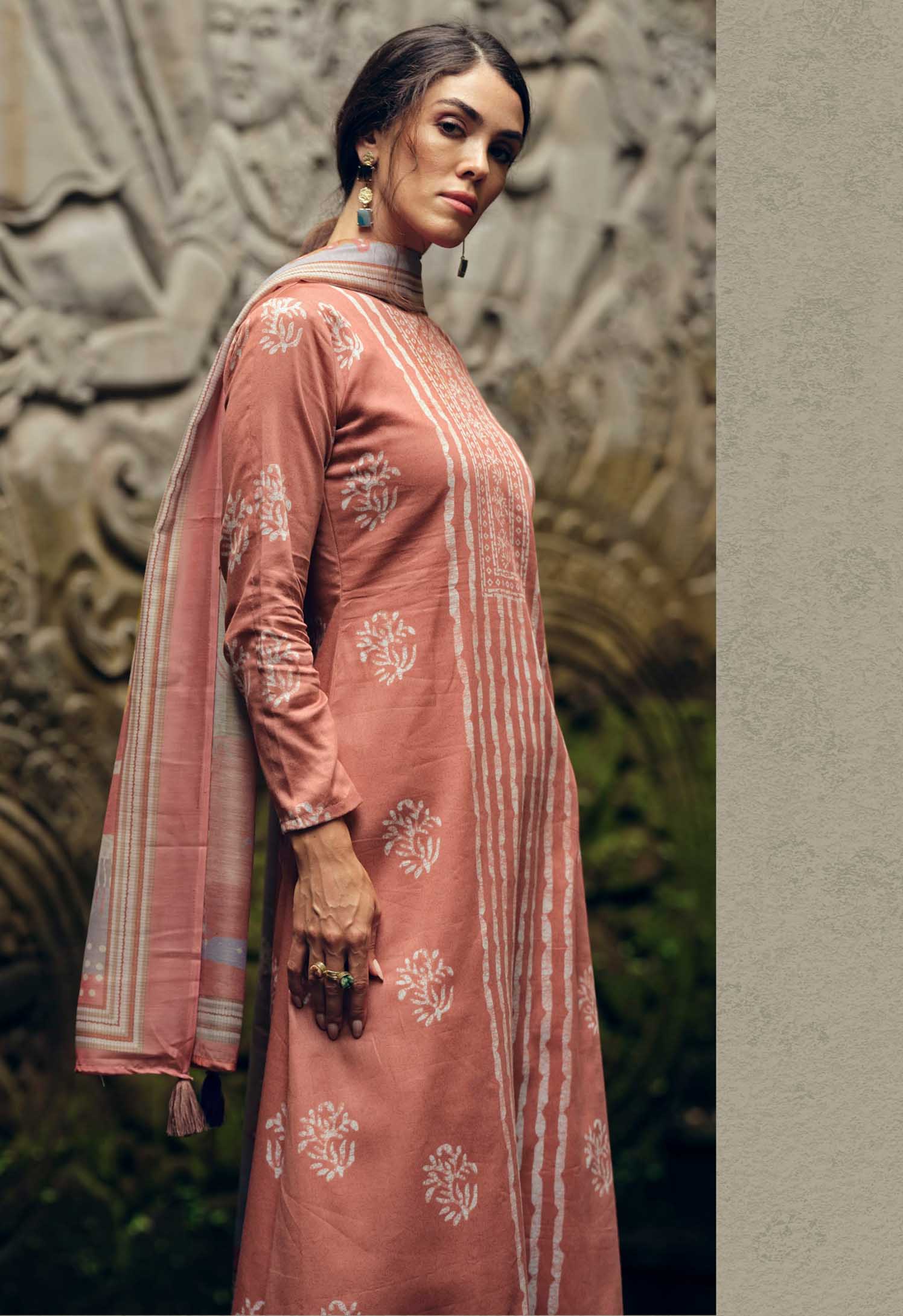 Pure Cotton Silk Print With Embroidery Unstitched Ladies Suit Material - Stilento