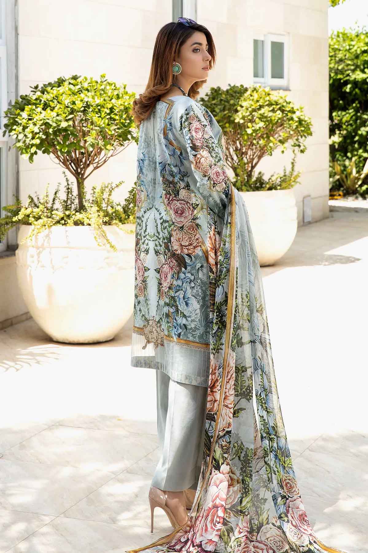 Adan's Libas Unstitched Printed Lawn Original Pakistani Suit - Stilento