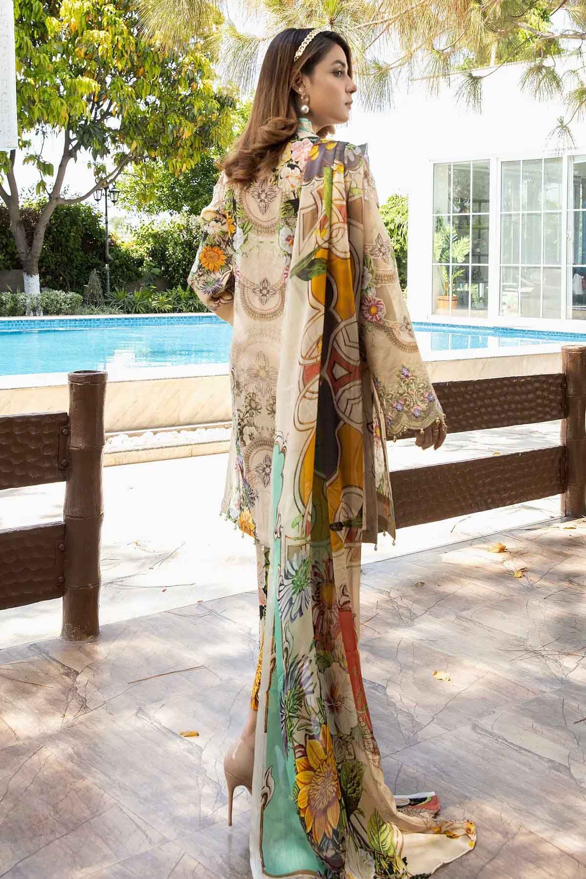 Adan's Libas Unstitched Printed Lawn Original Pakistani Suit
