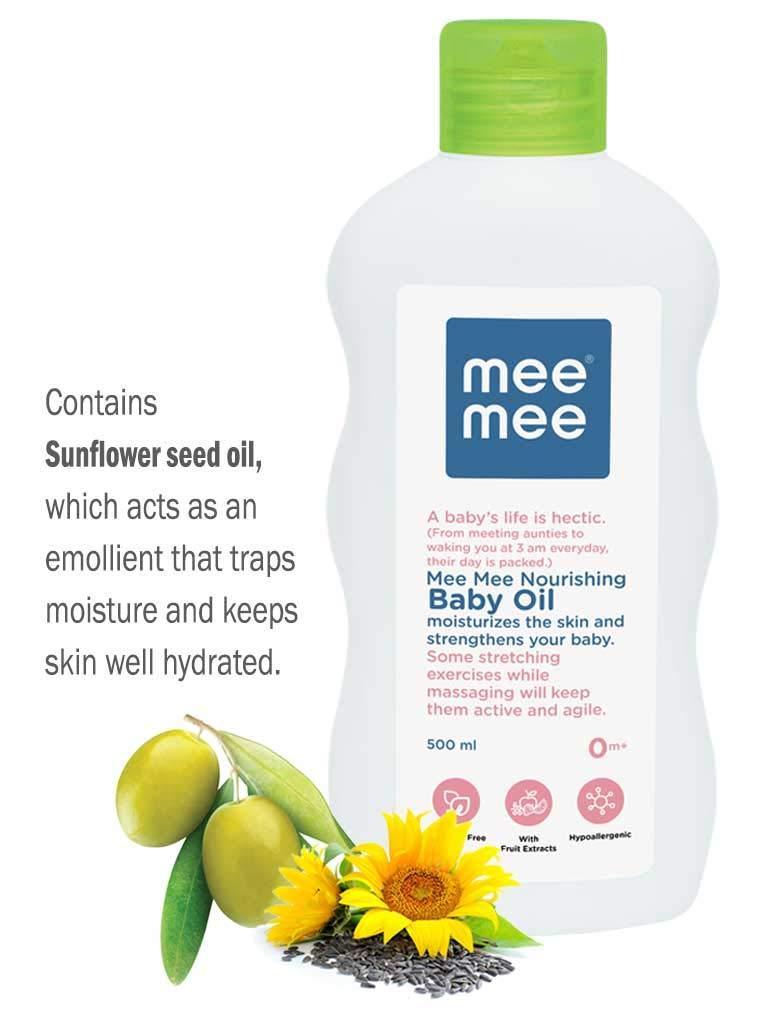 Baby Oil with Fruit Extract for New Born Kids Skin- 500 ml - Stilento