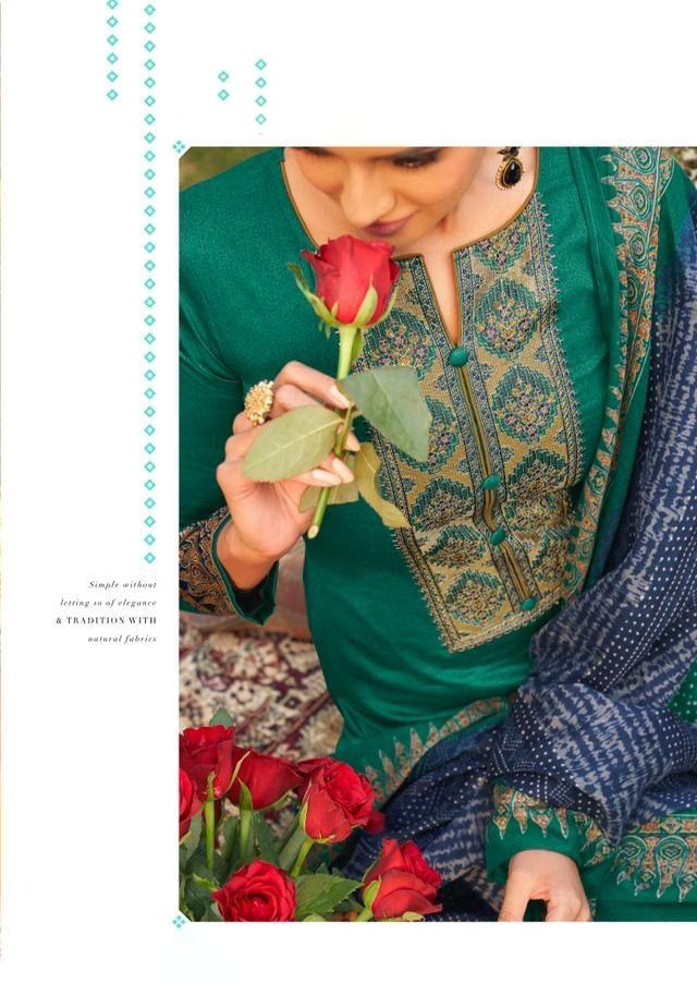 Bandhani Digital Printed Designer Dress Material with Neck Embroidery - Stilento