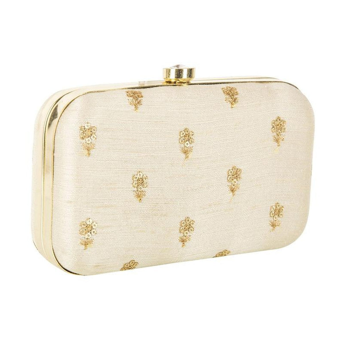 Beige Party wear Bridal Fancy Designer clutch Purse