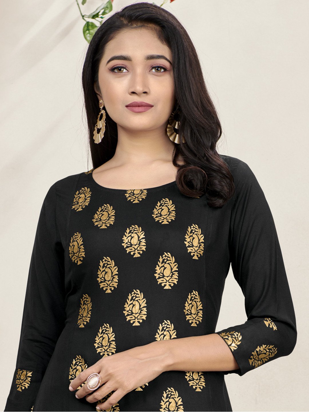 Buy Beige color front panel cut design kurti at Amazon.in