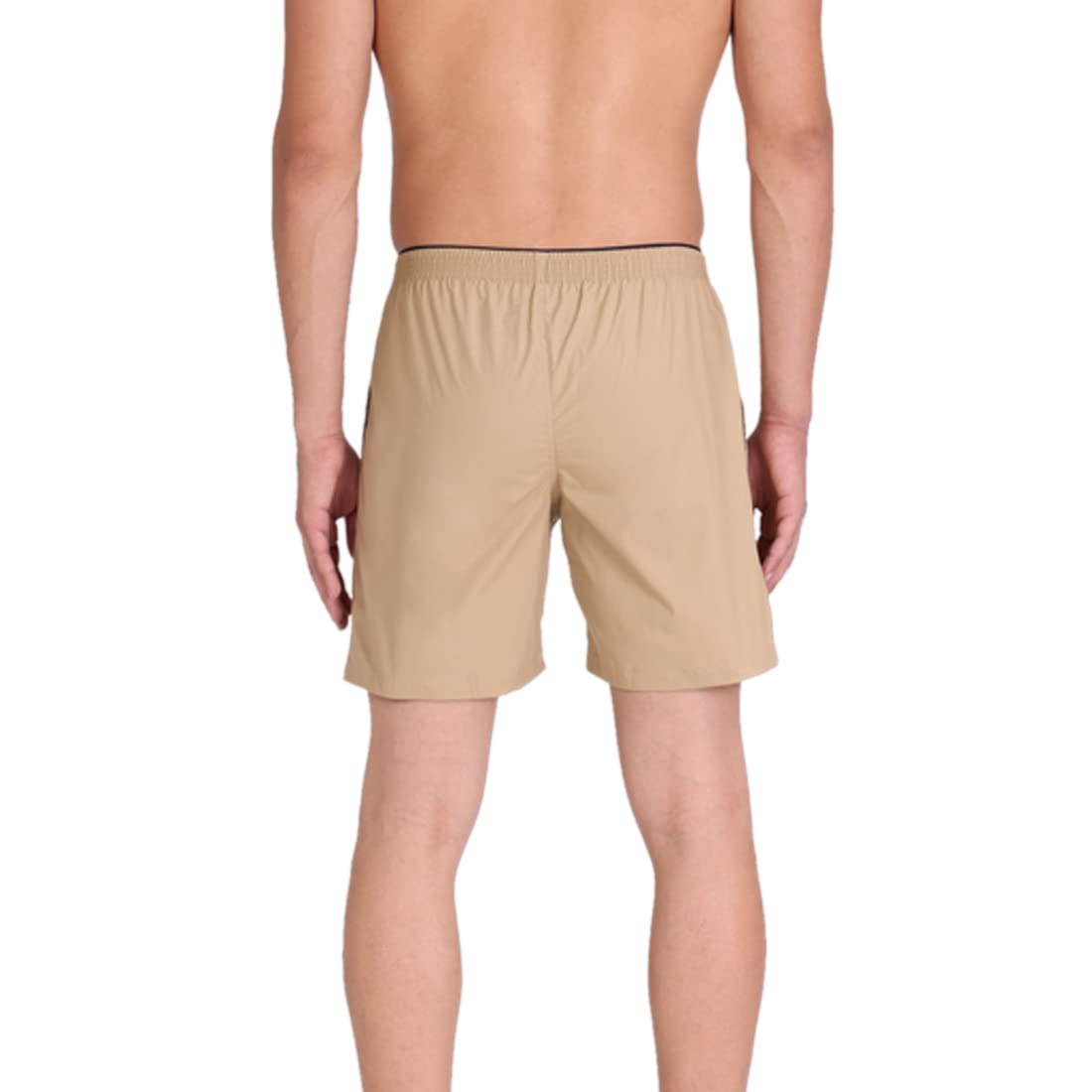US Polo Brown Cotton Boxer Shorts for Men - Stilento