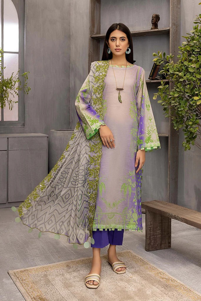 Charizma Lawn Printed Pakistani Unstitched Suit - Stilento