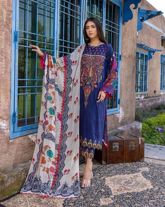 Charizma Reem Lawn Embroidered Unstiched Pakistani Suit