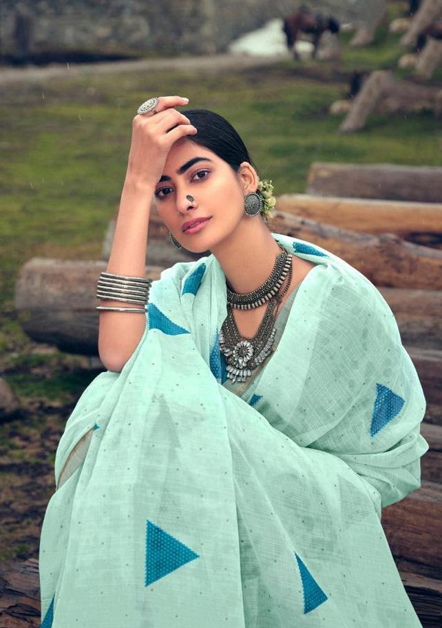 Chiffon Fancy Lace Border Sarees Online