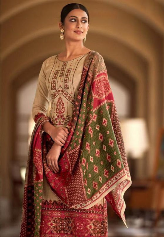 Cotton Salwar Suit Karachi Dress Material With Embroidery for Women - Stilento