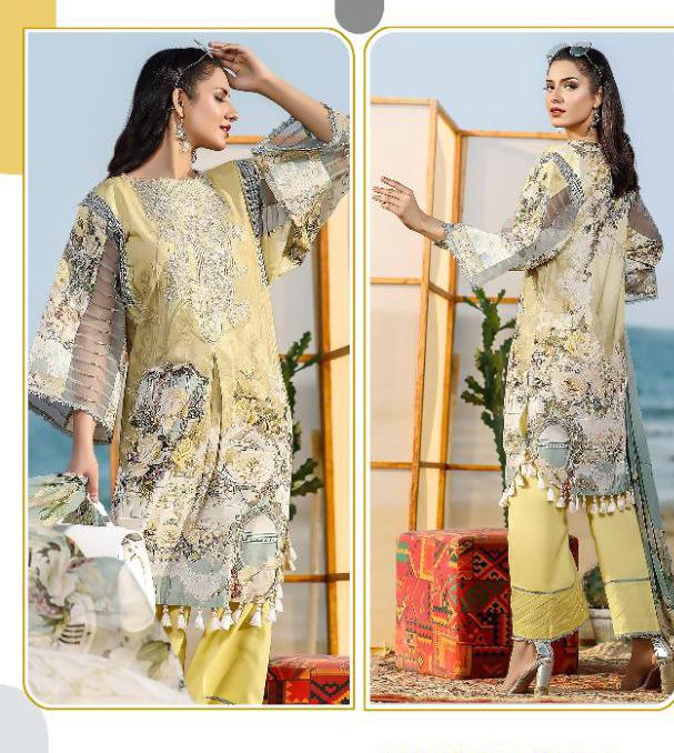 Cotton Unstitched Pakistani Dress Material with Chiffon Dupatta Stilento Cotton Unstitched Pakistani Dress Material with Chiffon Dupatta Stilento