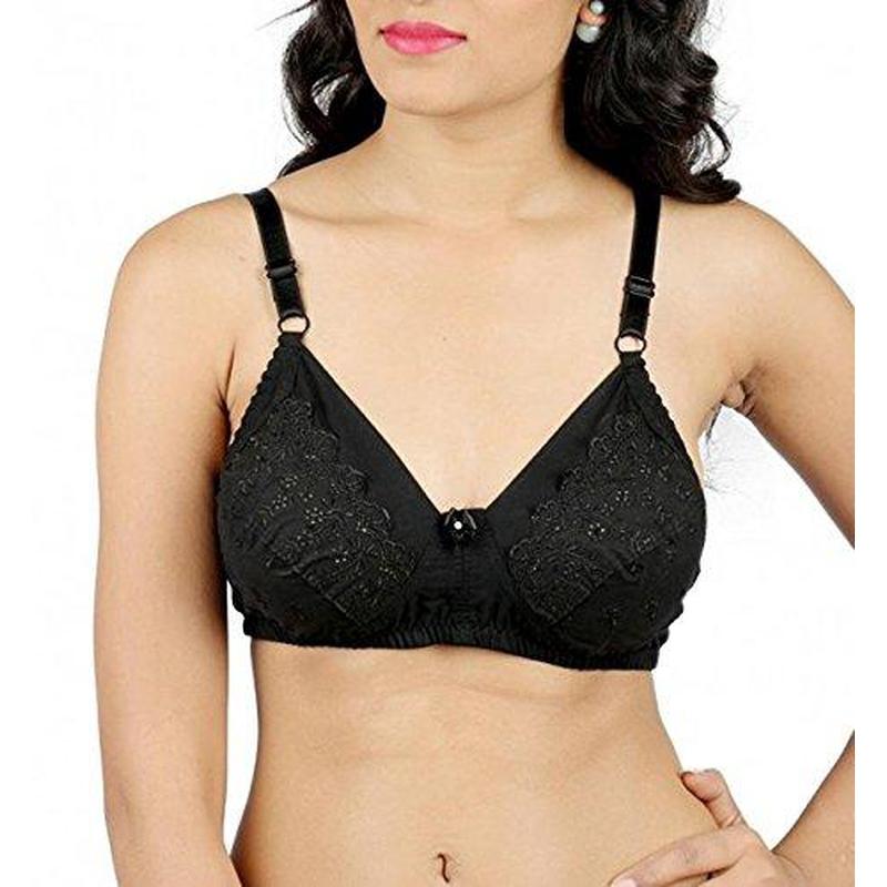 Daisy Dee Cotton Non Padded Everyday Charishma Black Bra