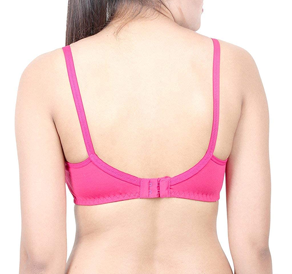 Buy DAISY DEE Light Pink Solid Cotton Single Non-Padded Bra Online