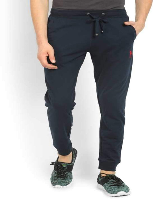 Dark Blue Cotton Men's Pyjamas Bottom Jogger pants - Stilento