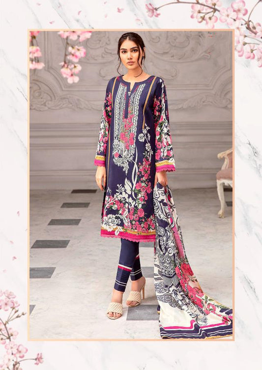 Deepsy Pakistani Cotton Purple Unstitched Suit