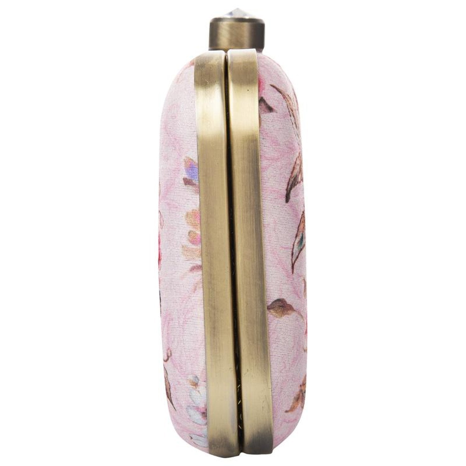 Designer Light Pink Box Clutch Purse with Chain for girls - Stilento