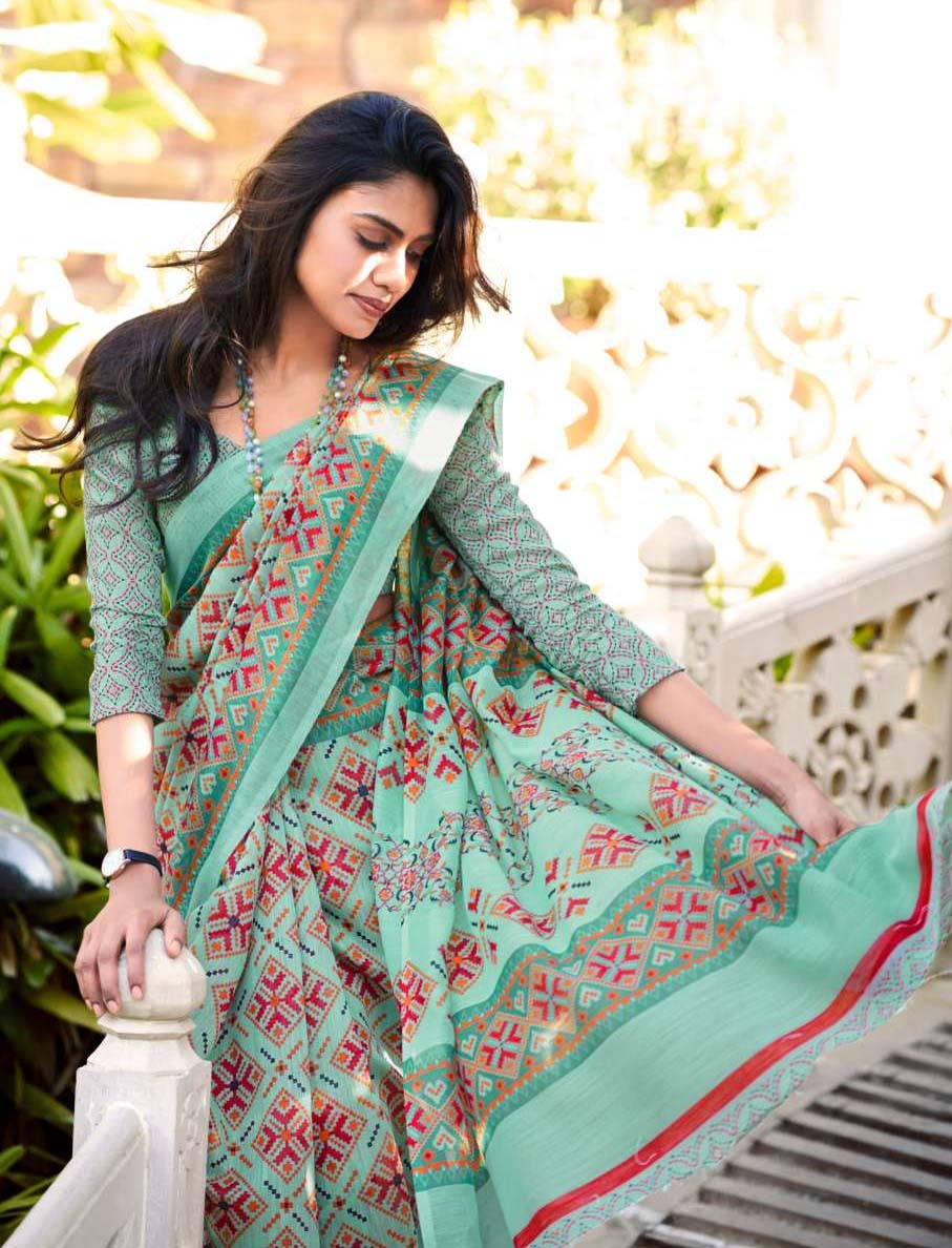 Fancy Printed Daily Wear Sonakshi Silk Sarees