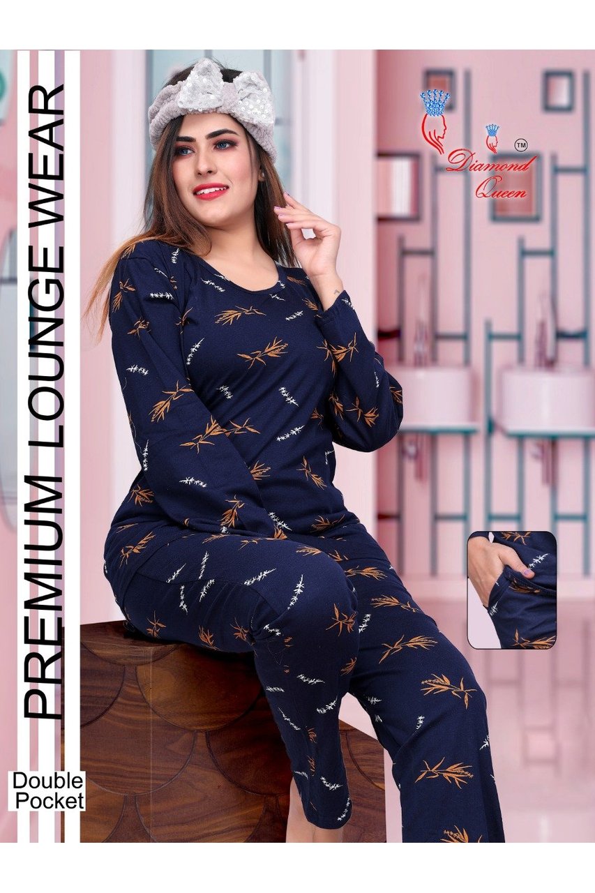 Hosiery Half Sleeve Ladies Collar Neck Night Suit, Size: S-XL at Rs  400/piece in Indore