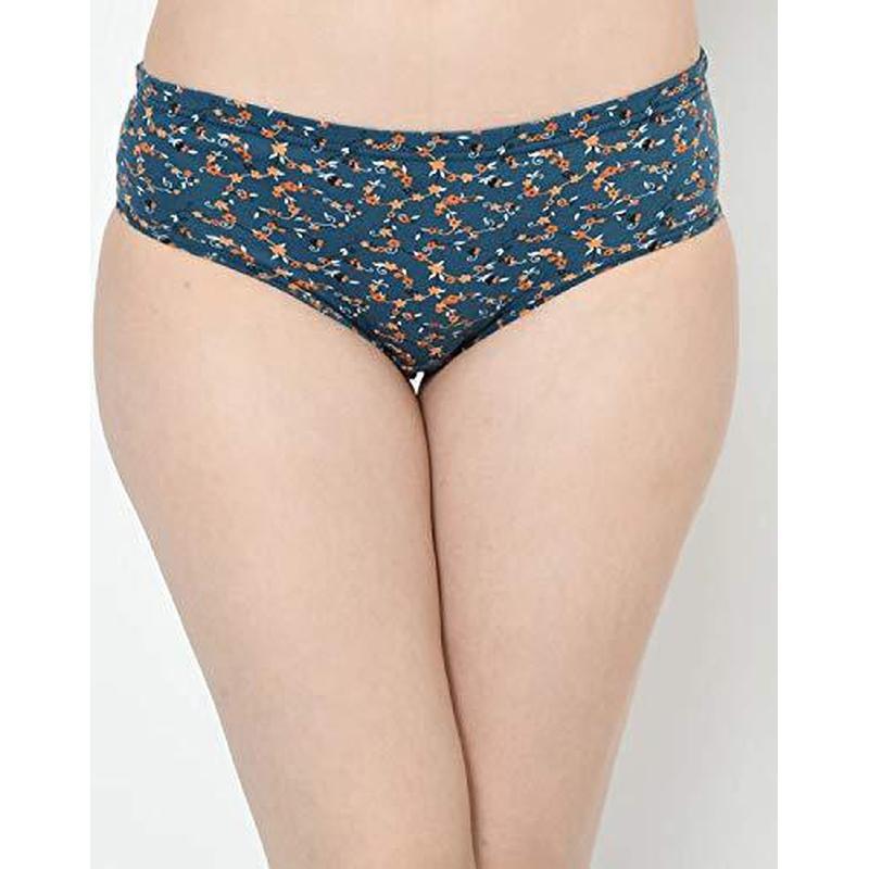 Groversons Paris Beauty Cotton Printed Panties with Inner Elastic (Pack of 3)