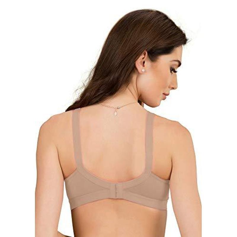 Buy Groversons Paris Beauty Women's Non-padded Supima Cotton Spacer And Minimiser  Bra - Beige online