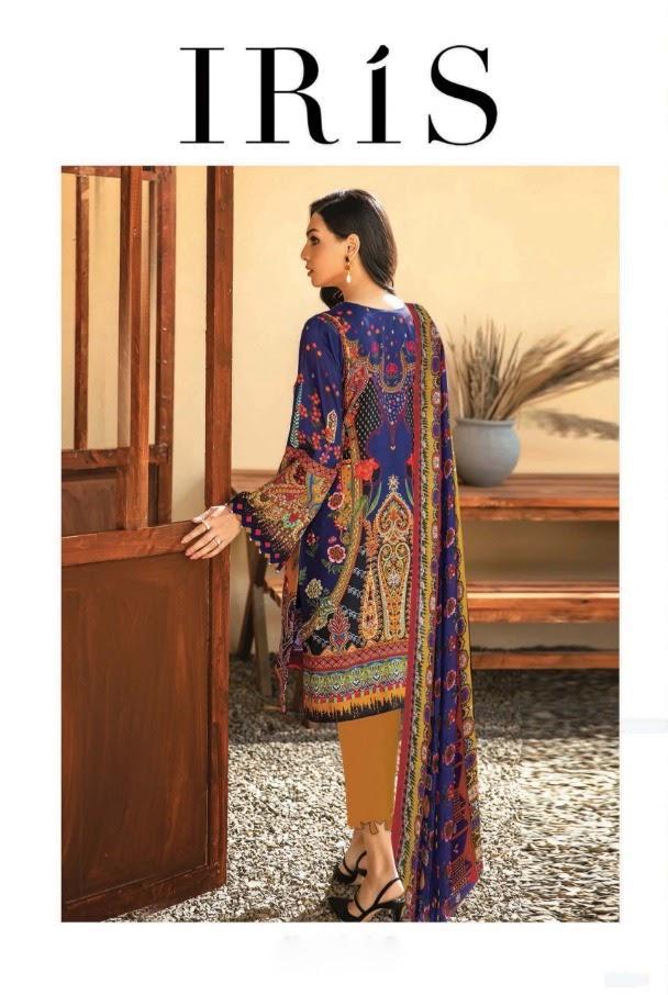 Iris Cotton Yellow Pakistani Dress Material for Women - Stilento
