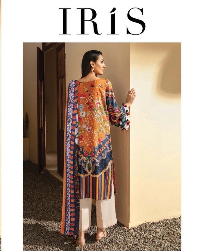 Iris Cotton Yellow Pakistani Suits Dress Material for Women - Stilento