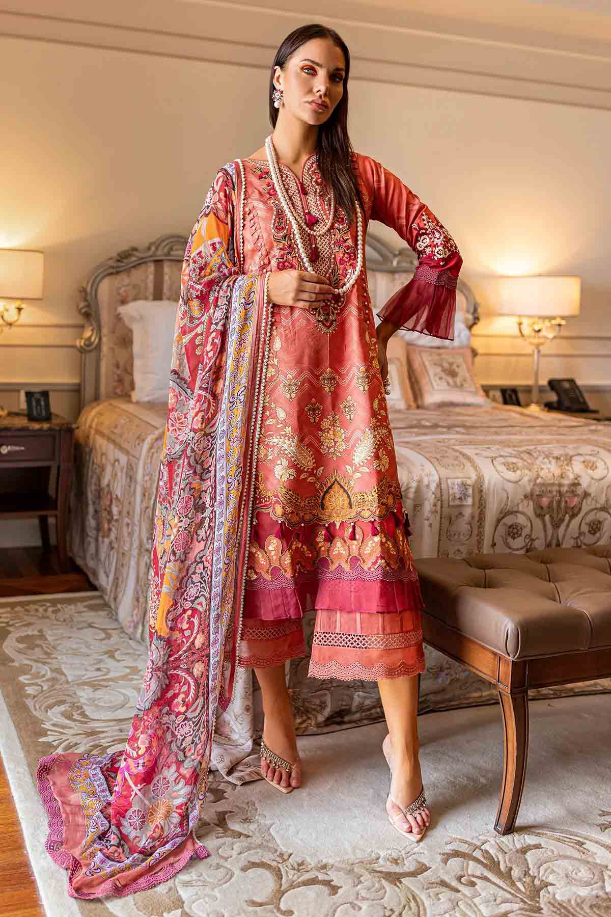 Jade Bliss Pakistani Suit Lawn Collection 2023 BL20077A
