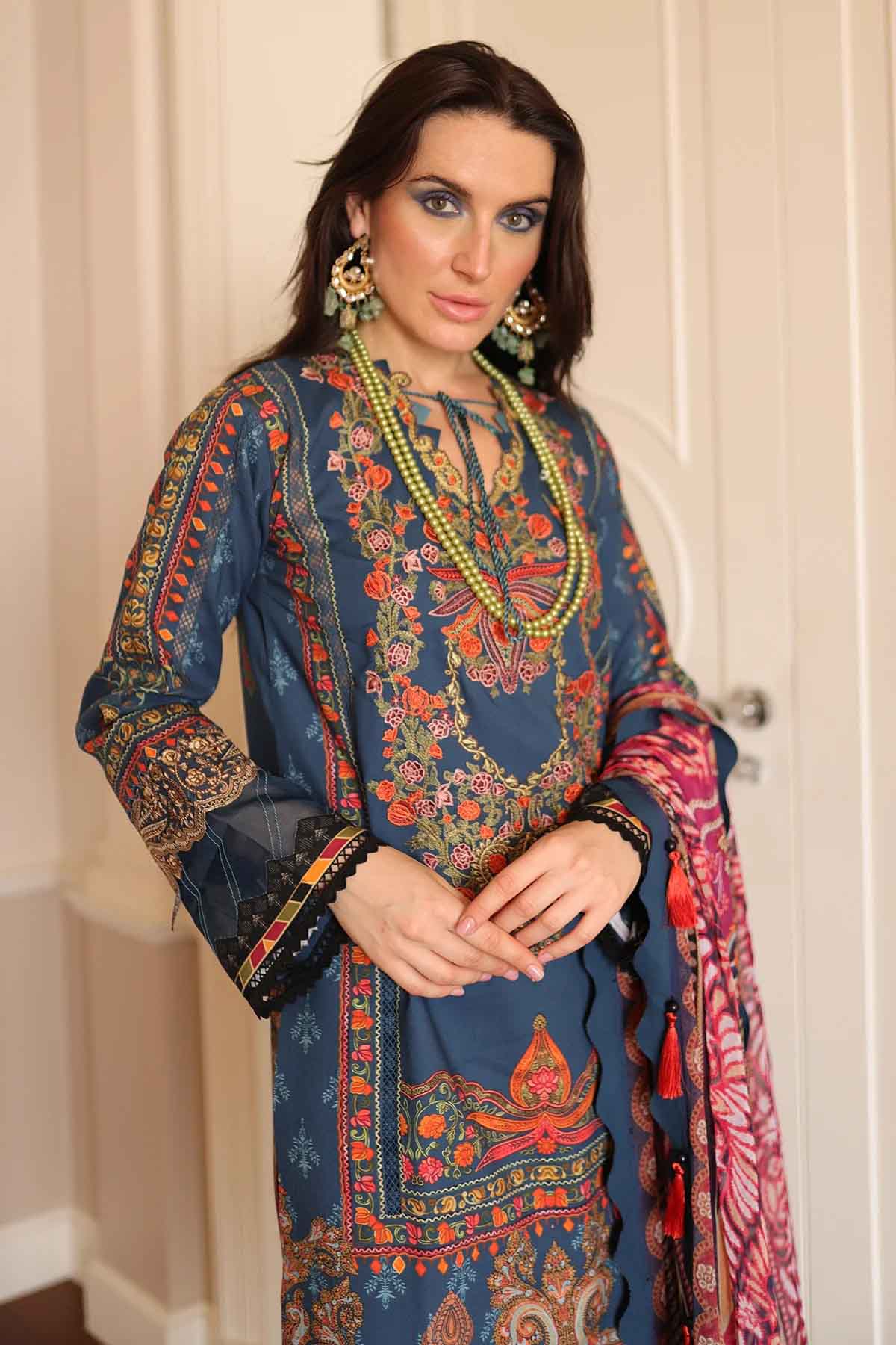 Jade Bliss Pakistani Suit Lawn Collection 2023 BL20053A