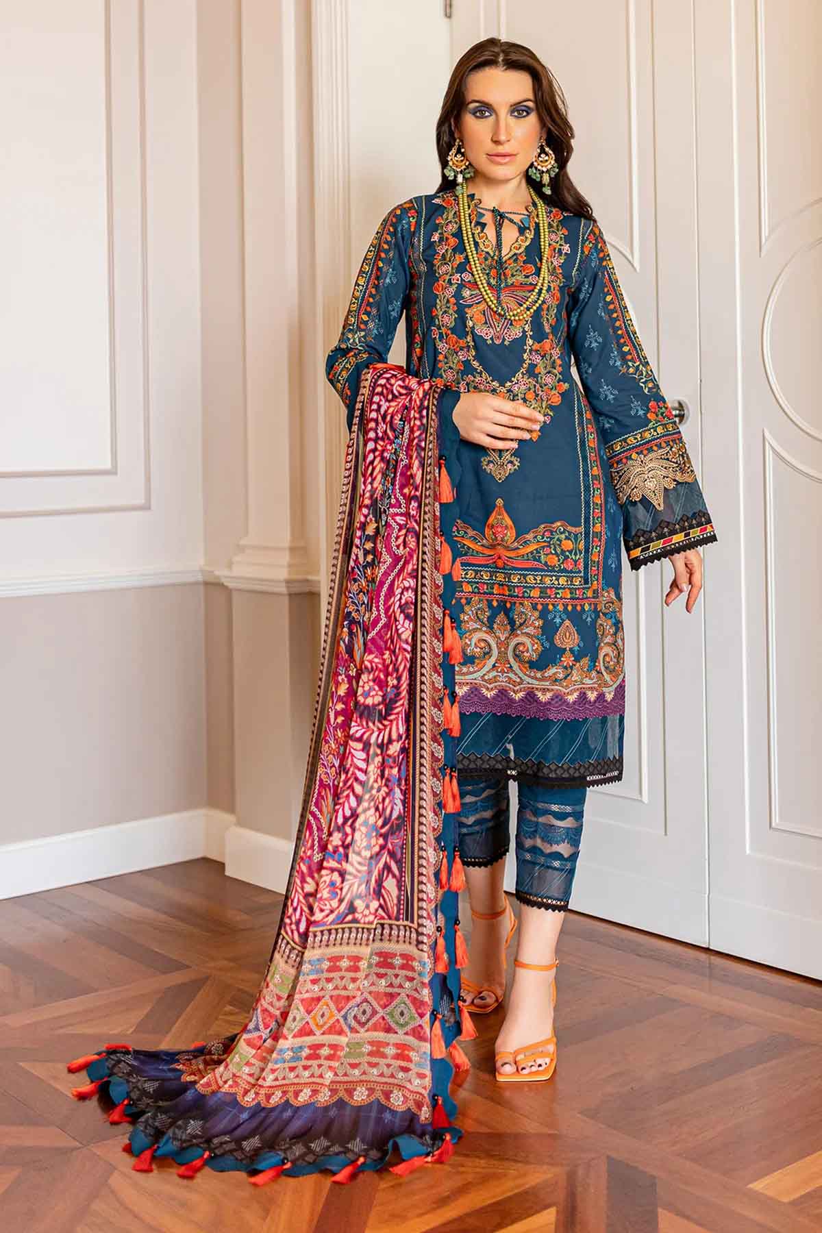 Jade Bliss Pakistani Suit Lawn Collection 2023 BL20053A