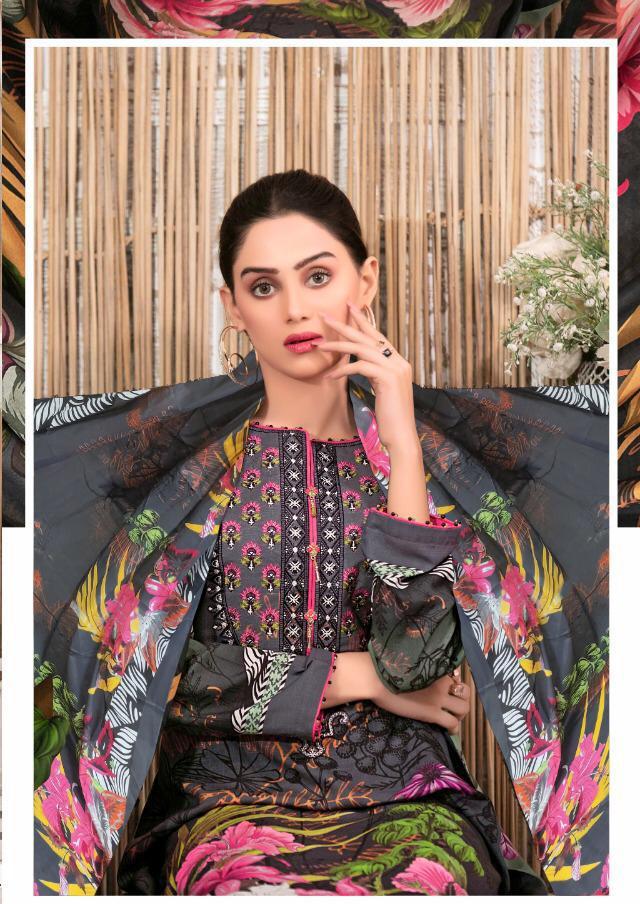 Lawn Cotton Karachi Salwar Kameez Dress Material for Women - Stilento