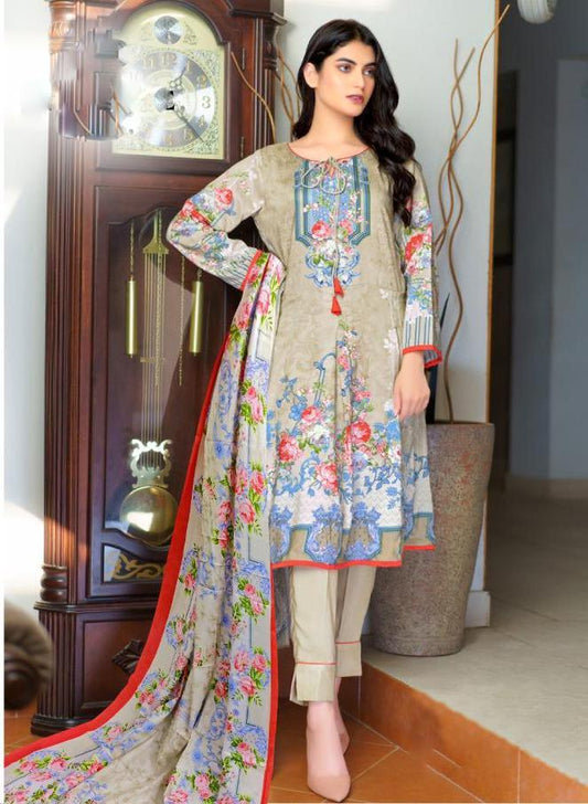 Lawn Cotton Women Unstitched Pakistani Suits Dress Material