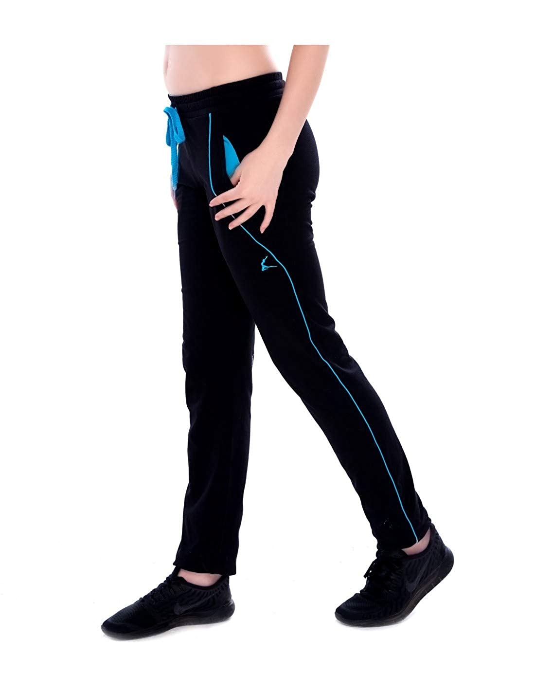 Trackpants Browse Women Dark Grey Cotton Trackpants on Cliths