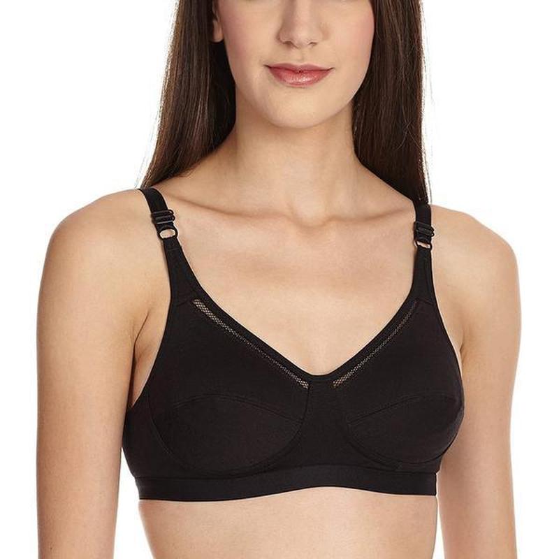 Lovable Women Full Coverage Black Cotton Bra