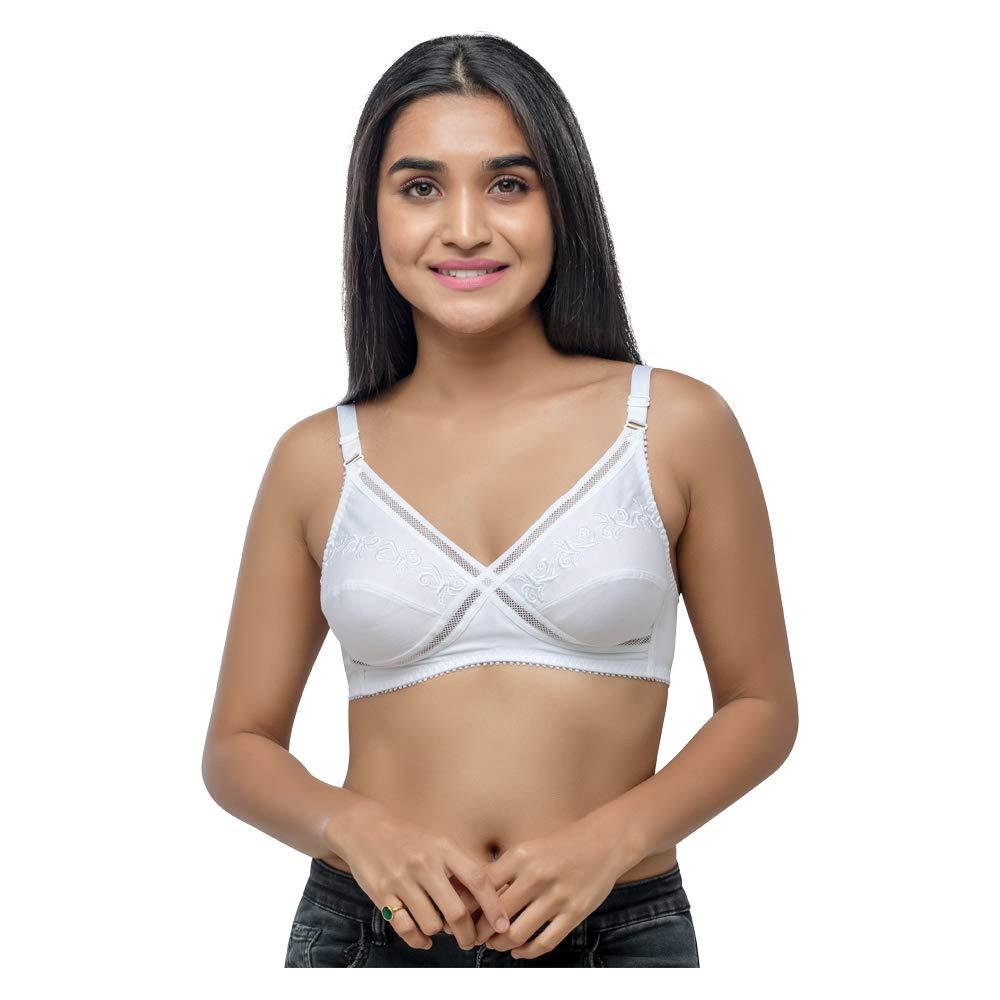 Lovable Women's All Day Long Full Coverage Cotton Bra White