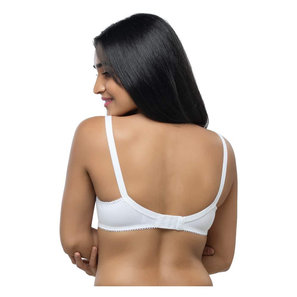 Lovable Women's All Day Long Full Coverage Cotton Bra White