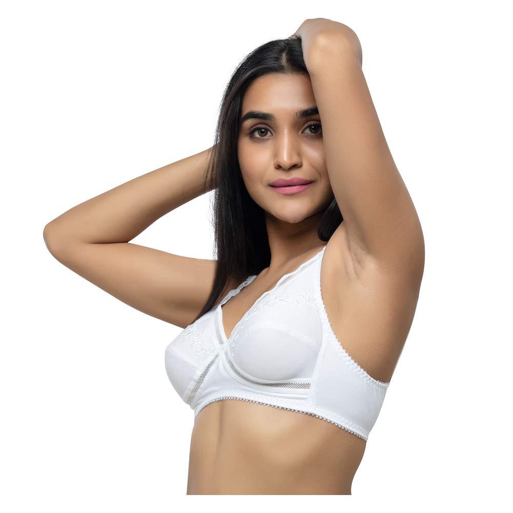 Lovable Women's All Day Long Full Coverage Cotton Bra White