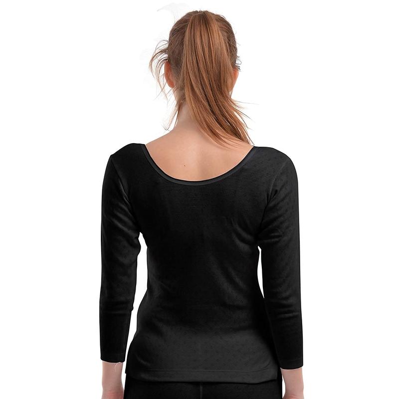 Lovable Women's Black Thermal Top