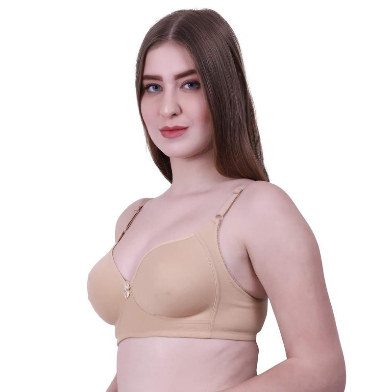 Lovable Women's Non-Padded Seamless Cotton Contour bra (Skin)