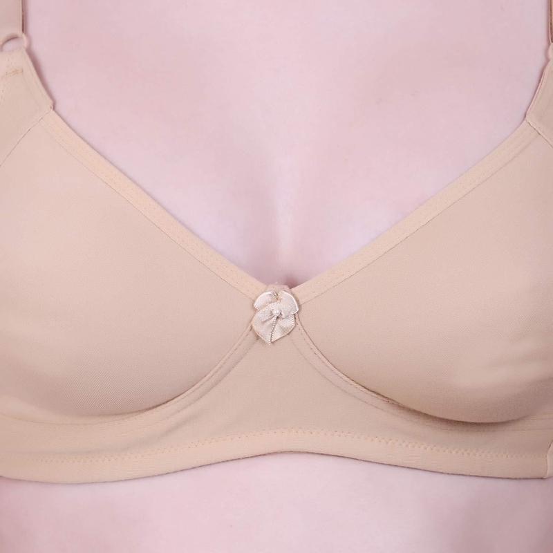 Lovable Women's Non-Padded Seamless Cotton Contour bra (Skin)