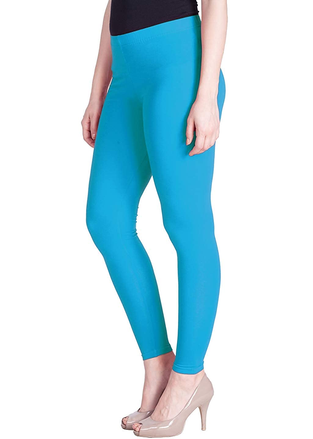 Lux Lyra Ankle Length Blue Leggings free Size for Woman