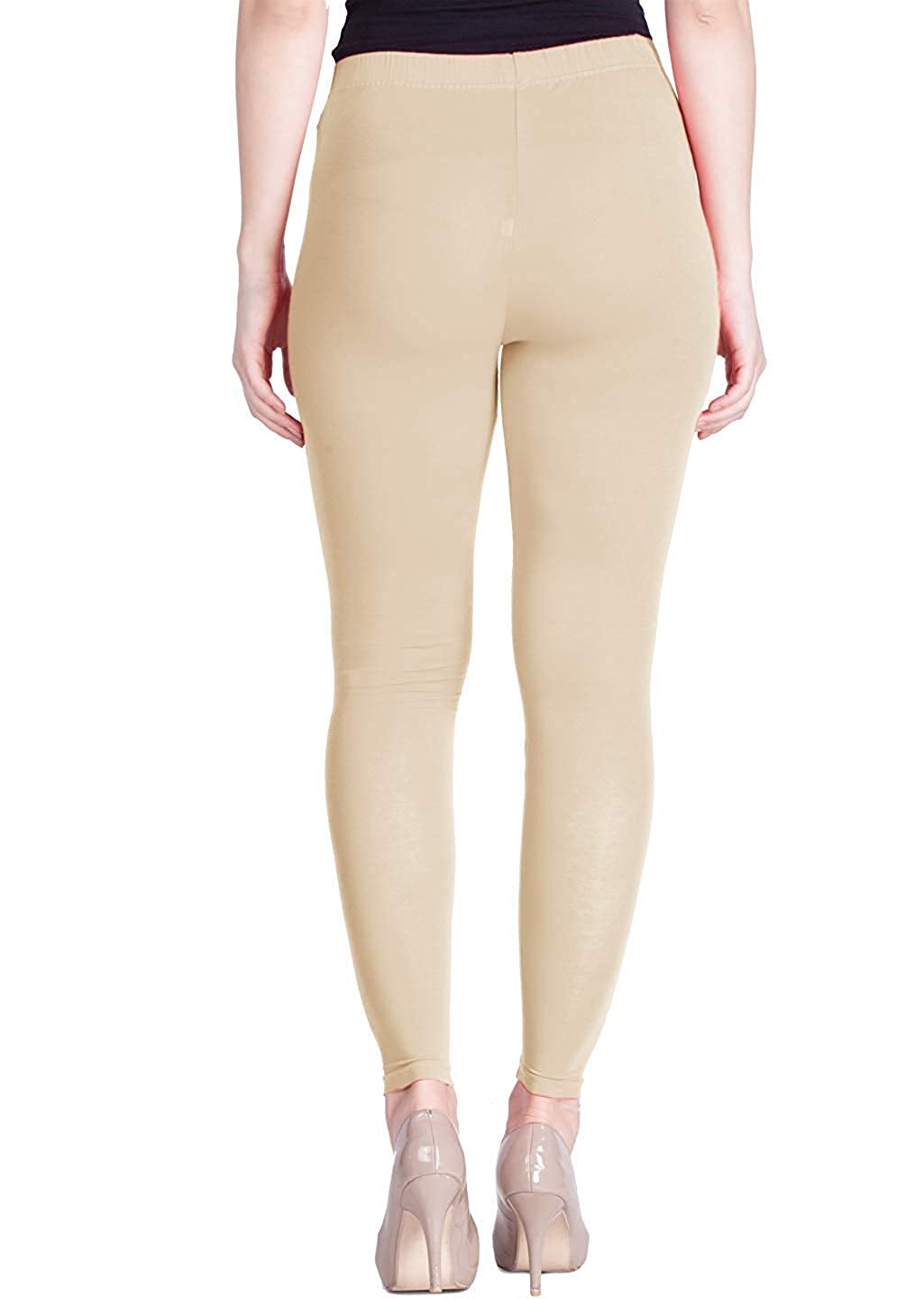 Lux Lyra Ankle Length Light Brown Leggings free Size for Ladies - Stilento