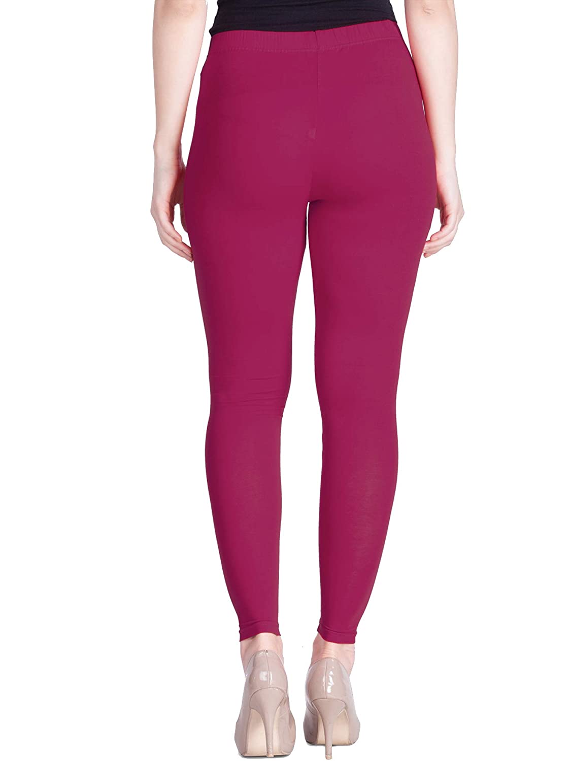 Lux Lyra Ankle Length Pink Leggings free Size for Woman – Stilento