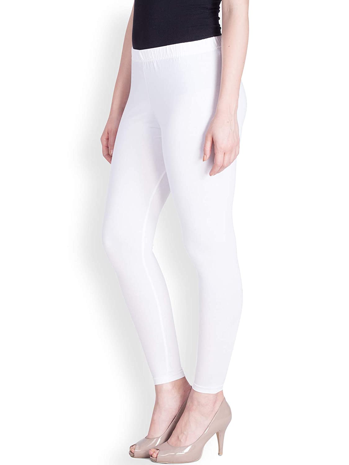 Prisma White Ankle Leggings for a Sleek and Stylish Look