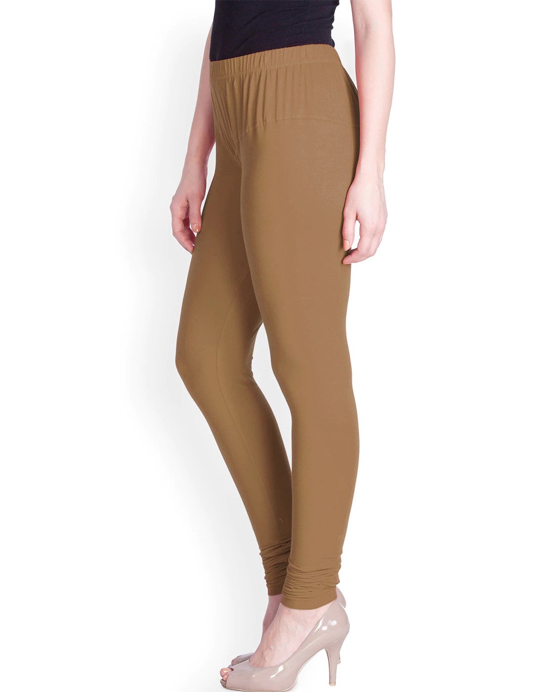 LUX LYRA Women's Ink Blue Churidar Leggings - 95% Cotton & 5% Spandex, Free Size